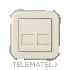 SIMON - ADAPTADOR 2 CONECTOR RJ-AMP S.31 MARFIL