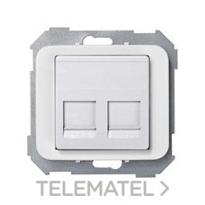 SIMON - ADAPTADOR 2 CONECTOR RJ-AMP S.75 BL.