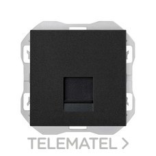 SIMON - TAPA RJ45 + CONECTOR SIMON 270 NEGRO MATE