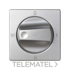 SIMON - TAPA+BOTON CONM.ROT.4 POS.S.82 ALUMINIO
