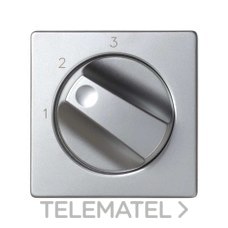 SIMON - TAPA+BOTON CONM.ROT.3 POS.S.82 ALUMINIO