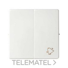 SIMON - TECLA GRUPO 1 CONM.+1 PULS.S.82 BL.NIEVE