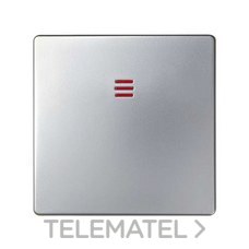 SIMON - TECLA INT.Y CONM.C/LUMIN.S.82 ALUMINIO