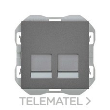 SIMON - Toma RJ45 doble SIMON 270-EMPOTRAR con conector titanio