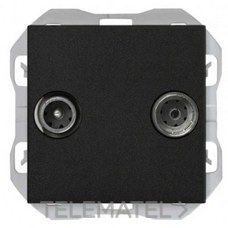 SIMON - TOMA R-TV+SAT UNICA SIMON 270 NEGRO MATE