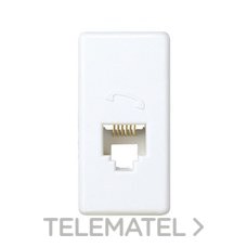 SIMON - TOMA TELEF.6 CONEX.ESTR.S.27 BL.NIEVE